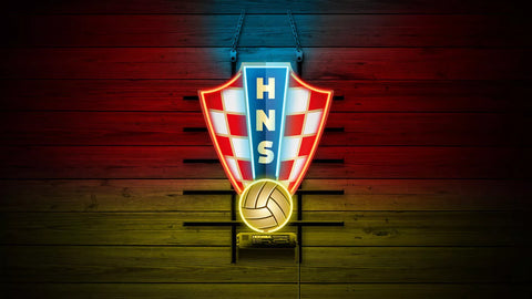 Croatia Football Team Logo Neon Light Sign Lamp