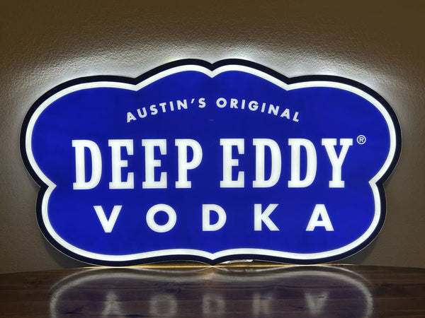 Deep Eddy Vodka 2D LED Neon Sign Light Lamp