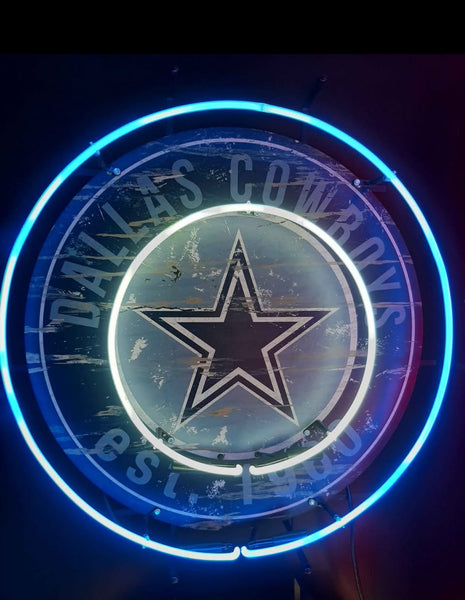 Dallas Cowboys Est 1900 Neon Light Sign Lamp With HD Vivid Printing Technology