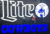 Dallas Cowboys Lite Beer LED Neon Sign Light Lamp