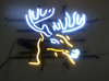 Outdoors Deer Elk Moose Head Neon Light Sign Lamp Real Glass Wall Decor Gift