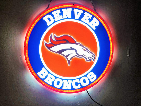 Denver Broncos 3D LED Neon Sign Light Lamp