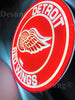 Detroit Red Wings 3D LED Neon Sign Light Lamp