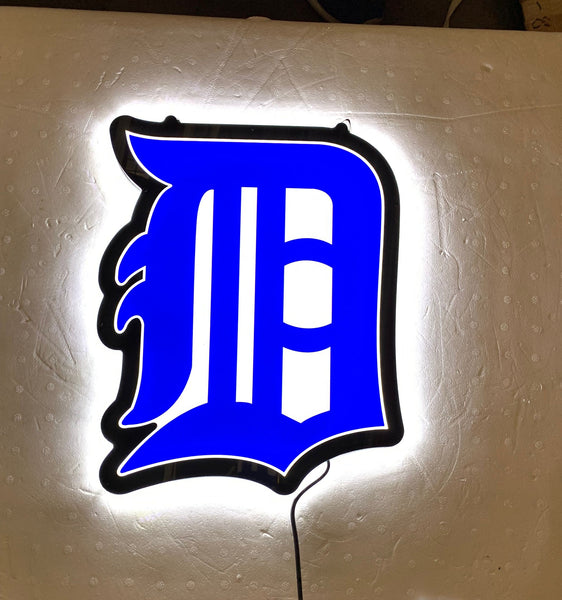 Detroit Tigers 2D LED Neon Sign Light Lamp