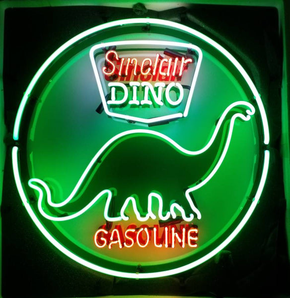Dino Sinclair Gasoline Oil & Gas Neon Light Sign Lamp HD Vivid Printing