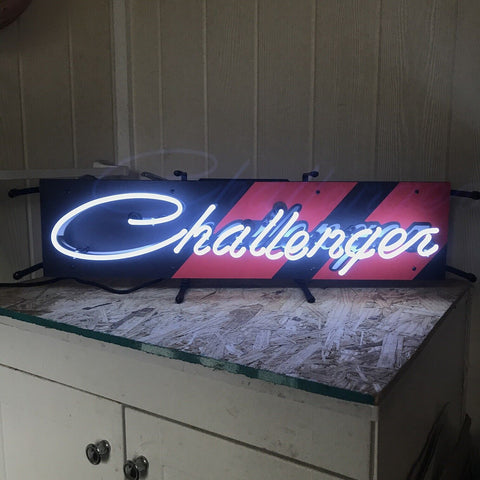 Dodge Challenger Sports Car SRT Garage Neon Light Sign Lamp