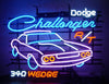 Dodge Challenger 340 Wedge Mopar Hemi Garage Neon Light Sign Lamp