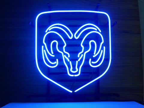 Dodge Ram Trucks Blue Neon Light Sign Lamp