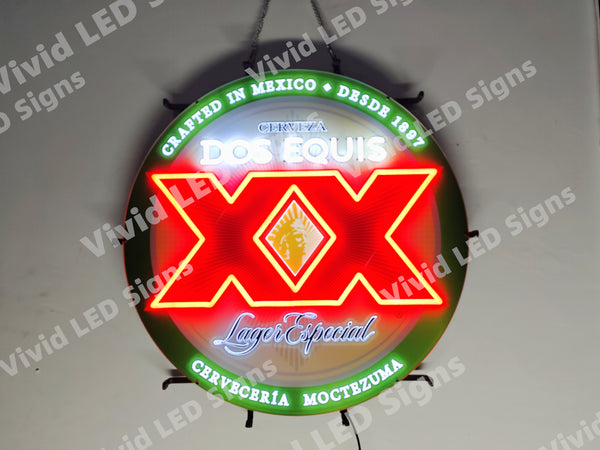 Dos Equis Cerveza LED Neon Sign Light Lamp