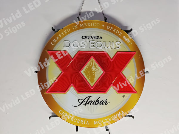 Dos Equis Cerveza Version II LED Neon Sign Light Lamp