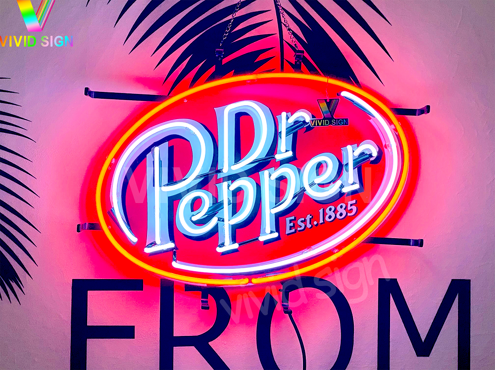 Dr Pepper Est 1885 Neon Light Sign Lamp With Hd Vivid Printing