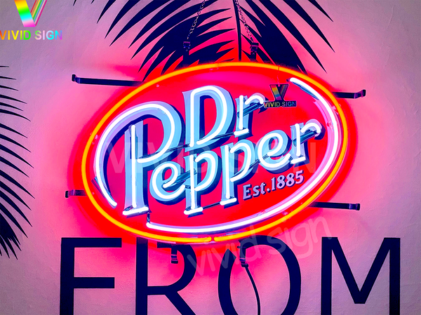 Dr Pepper Est 1885 Neon Light Sign Lamp With HD Vivid Printing