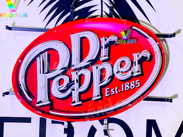 Dr Pepper Est 1885 Neon Light Sign Lamp With HD Vivid Printing