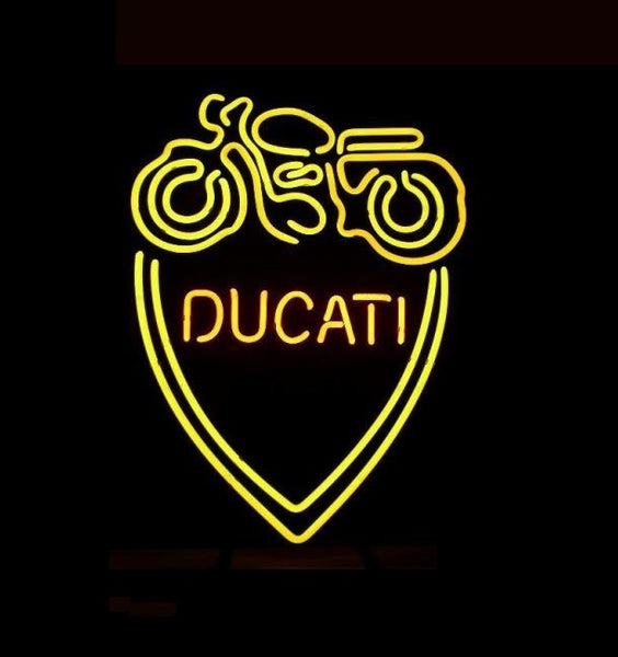 Ducati Meccanica Bologna Italian Motorcycles Neon Light Sign Lamp