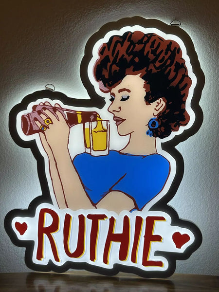 Exile Brewing Company Ruthie 2D LED Neon Sign Light Lamp