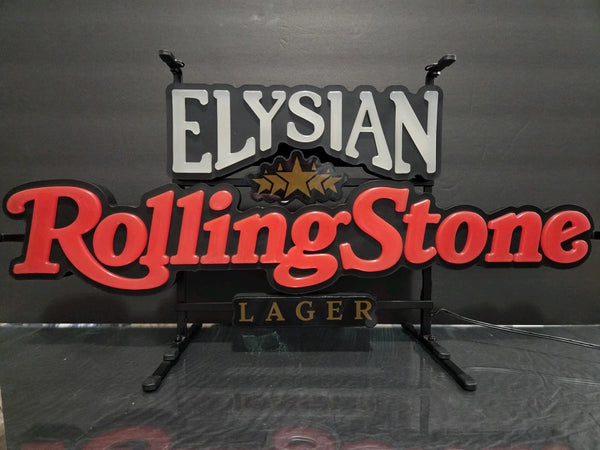 Elysian Brewing Rolling Stone Lager Beer LED Neon Sign Light Lamp