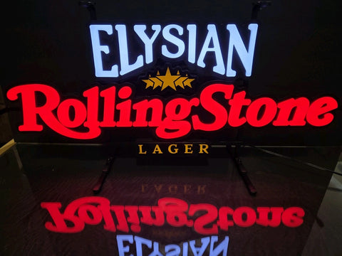 Elysian Brewing Rolling Stone Lager Beer LED Neon Sign Light Lamp