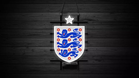 England National Football Team Logo Neon Light Sign Lamp