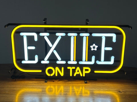 Exile Brewing On Tap LED Neon Sign Light Lamp With Dimmer