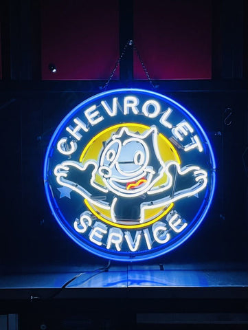 Felix Chevrolet Service Garage Neon Light Sign Lamp HD Vivid Printing