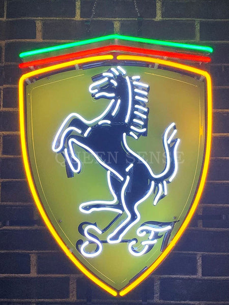 Ferrari F1 Prancing Horse Garage Neon Light Sign Lamp With HD Vivid Printing