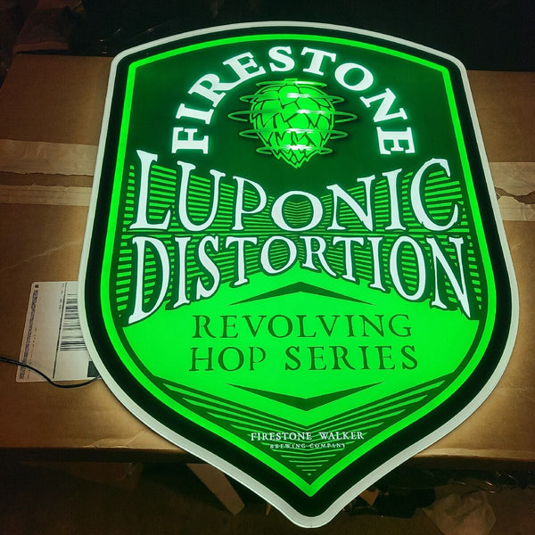 Firestone Walker Brewery Luponic Distortion 2D LED Neon Sign Light Lamp
