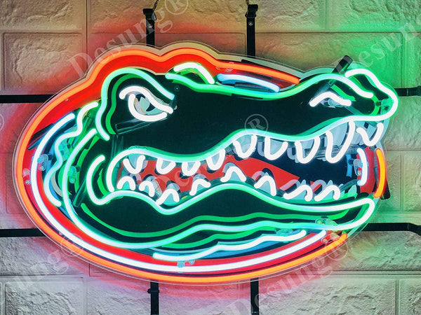 Florida Gators Mascot Neon Sign Light Lamp HD Vivid Printing