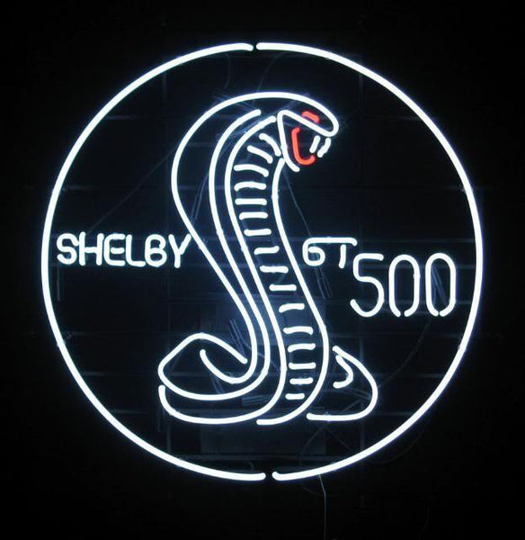 Ford Mustang Shelby Cobra Gt-500 Garage Neon Light Sign Lamp
