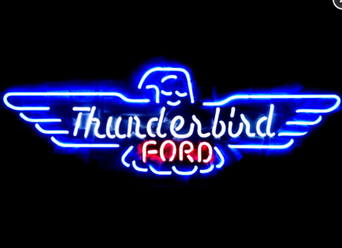 Ford Thunderbird Garage Car Neon Light Sign Lamp