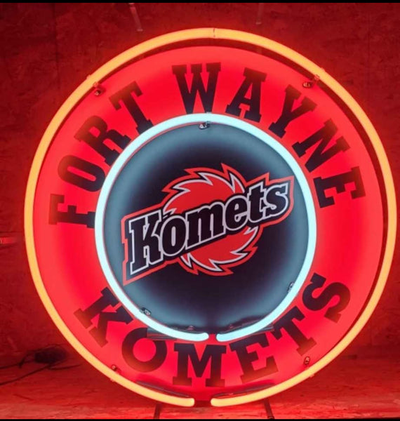 Fort Wayne Komets Neon Light Sign Lamp With HD Vivid Printing Technology