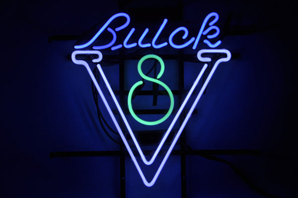 GM Buick V8 Car Garage Neon Sign Light Lamp