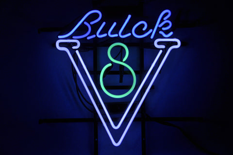 GM Buick V8 Car Garage Neon Sign Light Lamp