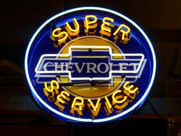 Chevrolet Super Service Garage Neon Light Sign Lamp HD Vivid Printing