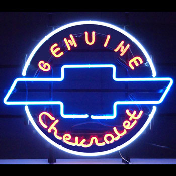 Genuine Chevrolet Chevy Corvette Chevrolet Chevelle Sports Car Neon Sign Light Lamp