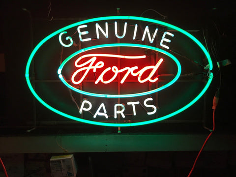 Genuine Ford Parts Garage Neon Light Sign Lamp