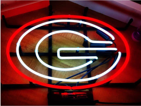 Georgia Bulldogs Mascot Neon Light Lamp Sign