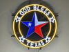 God Bless Texas LED Neon Sign Light Lamp