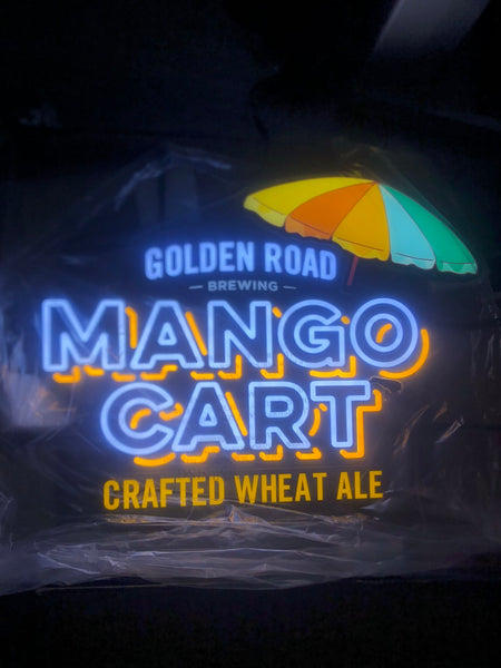 Golden Road Mango Cart LED Neon Sign Light Lamp