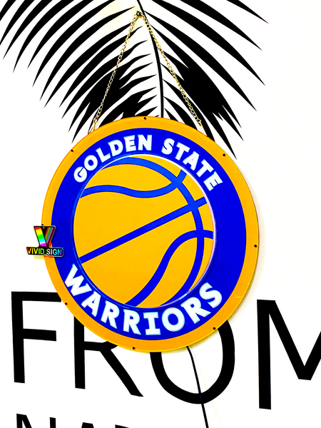 Golden State Warriors 3D LED Neon Sign Light Lamp