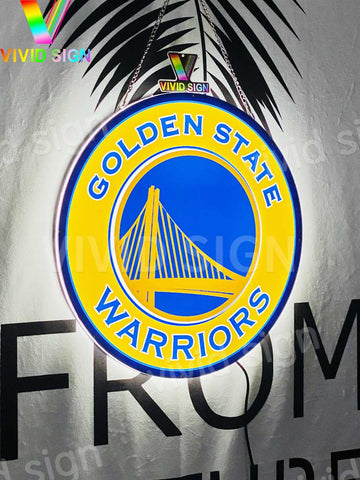 Golden State Warriors 3D LED Neon Sign Light Lamp