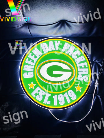 Green Bay Packers Est 1919 3D LED Neon Sign Light Lamp