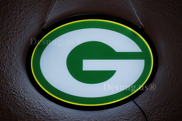 Green Bay Packers 2D LED Neon Sign Light Lamp