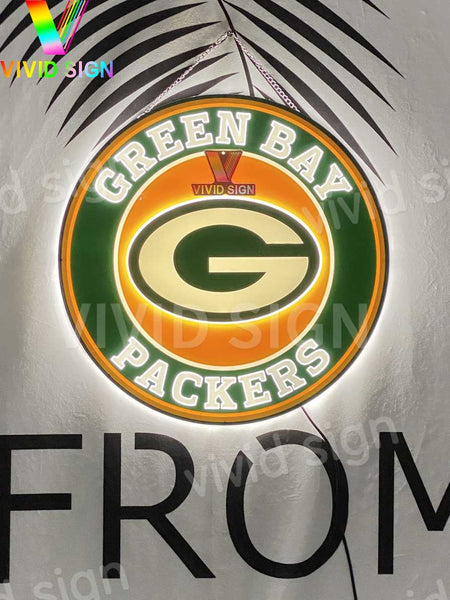 Green Bay Packers 3D LED Neon Sign Light Lamp