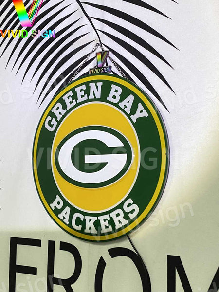 Green Bay Packers 3D LED Neon Sign Light Lamp