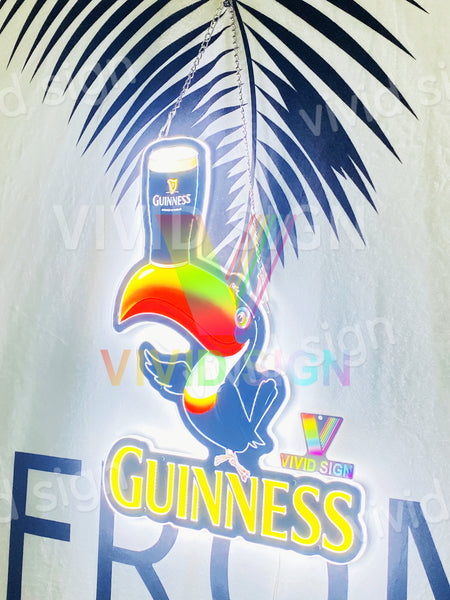 Guinness Beer Toucan 3D LED Neon Sign Light Lamp – neonsign.us