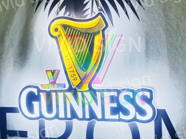 Guinness Harp Beer 3D LED Neon Sign Light Lamp