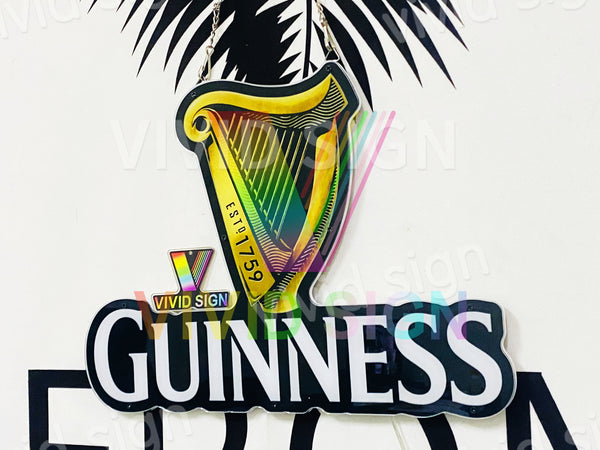 Guinness Harp Beer 3D LED Neon Sign Light Lamp