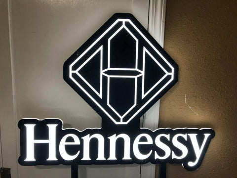 Hennessy Cognac 2D LED Neon Sign Light Lamp