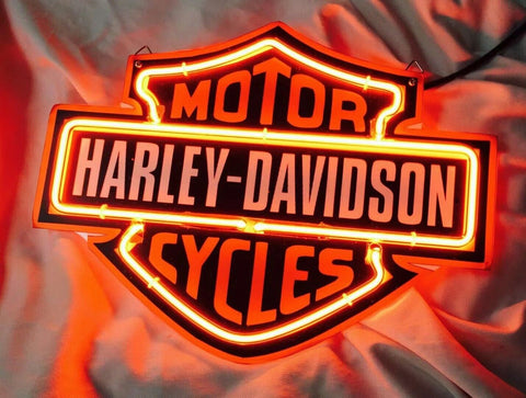 Harley Davidson Motorcycles 3D Carved Neon Sign Light Lamp