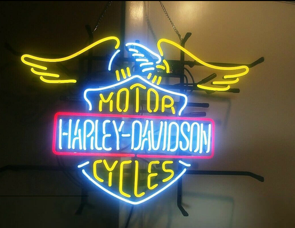 Harley Davidson Motorcycles Eagle Neon Light Sign Lamp